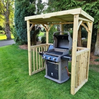 QDStores  Emily Garden BBQ Shelter by Croft Natural Neutral