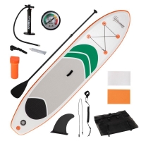 QDStores  Outsunny 106 Inch X 30 Inch X 6 Inch Inflatable Stand Up Paddle Board