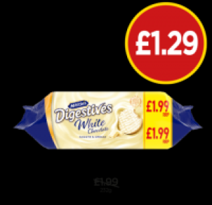 Budgens  Digestives White Chocolate