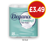 Budgens  Elegance Cloudsoft Toilet Tissue