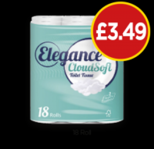 Budgens  Elegance Cloudsoft Toilet Tissue