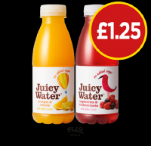 Budgens  Juicy Water Oranges & Lemons, Raspberries & Blackcurrants