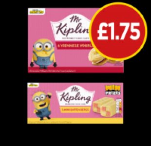 Budgens  Mr Kipling Mini Battenbergs, Viennese Whirls