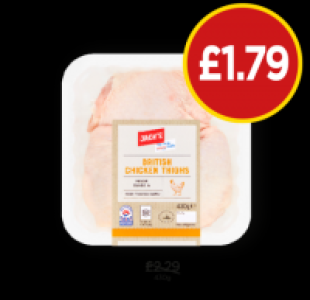 Jacks British Chicken Thighs £1.79