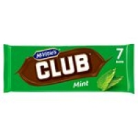 Morrisons  Mcvities Club Mint Chocolate 7 Bars