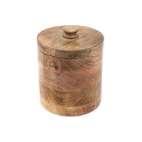 QDStores  Wood Jar 2.92 Litres - Natural