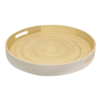 QDStores  Tray Bamboo White - 40cm
