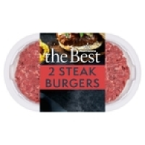 Morrisons The Best 2 Steak Burgers £3.75