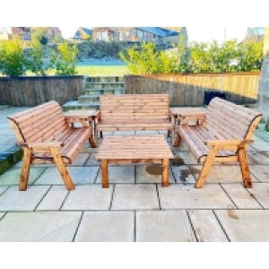 QDStores  Balmoral Garden Furniture Set by Charles Taylor - 9 Seats