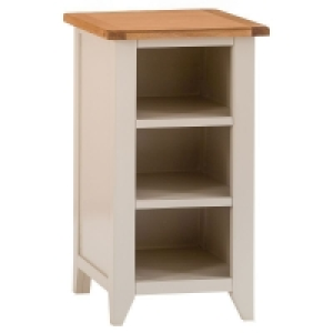 QDStores  Aurora Mist Bookcase Oak Light Grey 3 Shelves