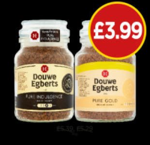 Budgens  Douwe Egberts Pure Gold, Pure Indulgence