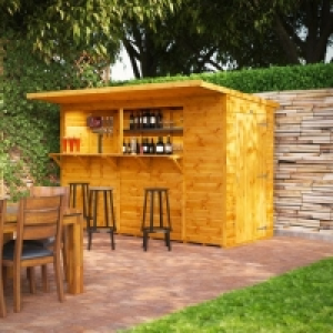 RobertDyas  Power 10 x 4 Pub Shed Garden Bar