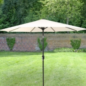 QDStores  Garden Parasol by Wensum - 2.7M Cream
