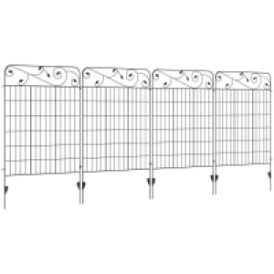 QDStores  Outsunny Decorative Garden Fencing