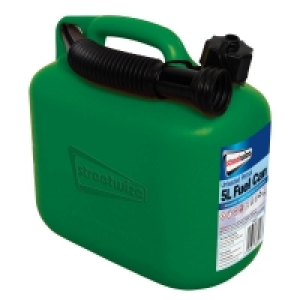 QDStores  5L Green Fuel Can for Unleaded Petrol