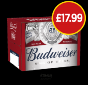 Budweiser &pound;17.99