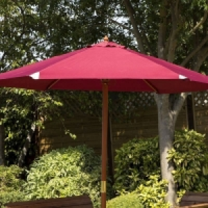 Garden Parasol By Charles Taylor - Burgundy 2.7m £89.00
