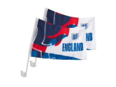England Car Window Flag - 2 Pack