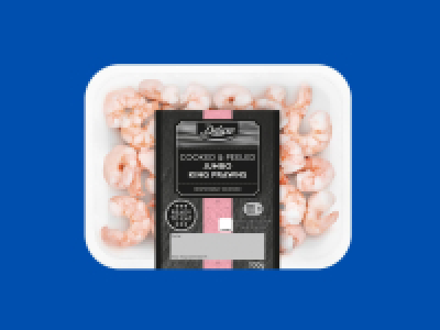 Deluxe Cooked & Peeled Jumbo King Prawns