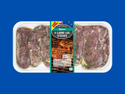 Birchwood 4 Minted New Zealand Lamb Leg Steaks