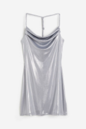 Shimmering metallic mini dress