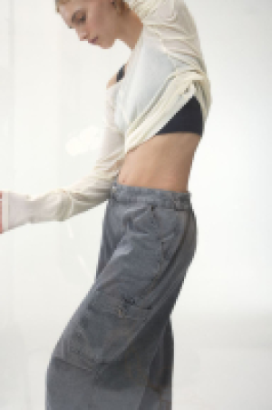 Denim parachute trousers £24.99