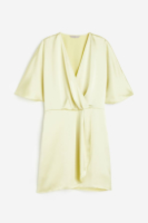 Satin wrap dress £17.00