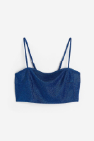 HM  Glittery tie-detail bralette top