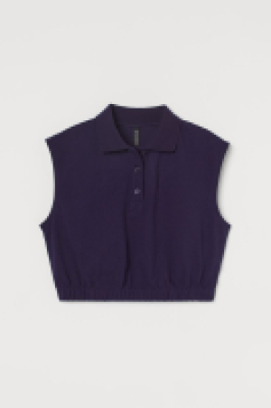 HM  Cropped polo shirt
