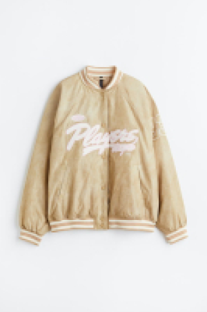 HM  Embroidered baseball jacket