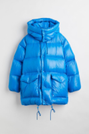 Hooded down jacket