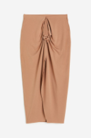 Gusset-panel jersey skirt