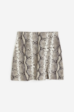 Short wrapover skirt