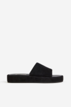 Suede slides