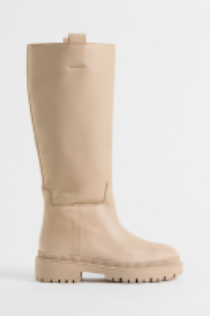 HM  Leather knee-high boots