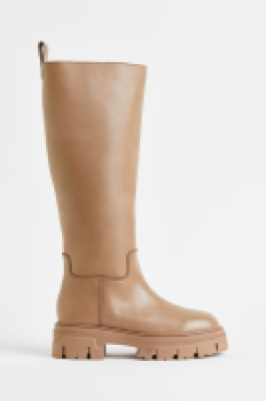 Knee-high leather boots £80.00