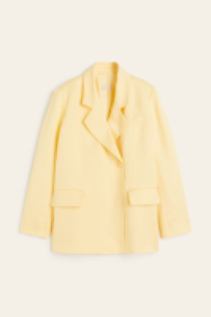 Double-breasted linen-blend blazer £43.00