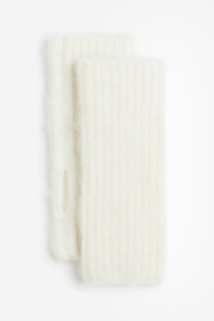 Alpaca blend fingerless gloves £16.00