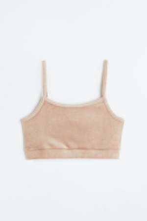 Velour crop top