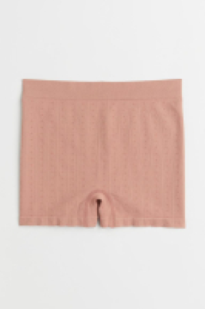 Seamless pointelle jersey shorts