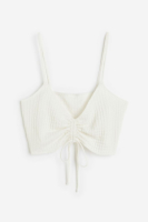 Drawstring-detail beach top