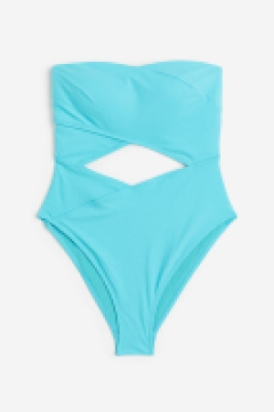 High-leg bandeau swimsuit