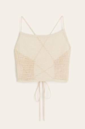 Crochet-look beach top