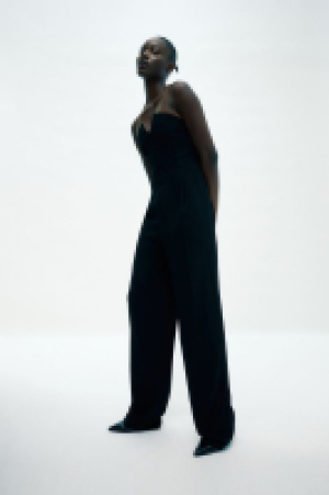 Tie-belt jumpsuit