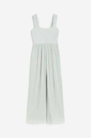 Pleated chiffon jumpsuit