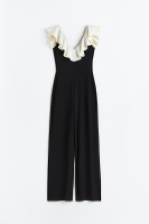 Flounce-trimmed jumpsuit