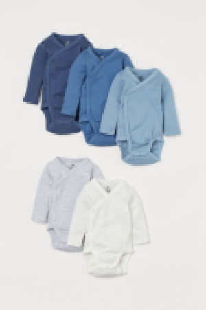 HM  5-pack wrapover bodysuits