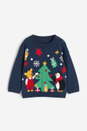 Jacquard-knit jumper