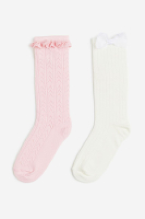 2-pack pointelle knee socks
