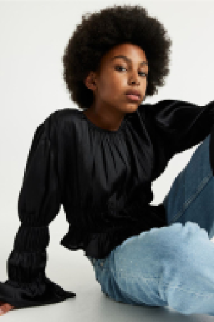 Plissé blouse